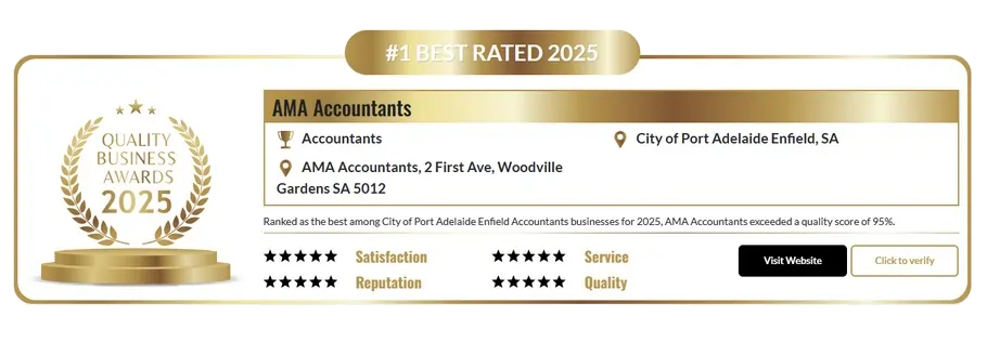 Quality business award badge